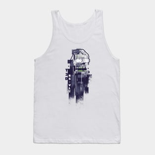 Teddy Roosevelt Glitch Pop Art Tank Top